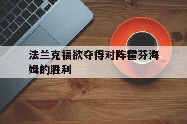 关于法兰克福欲夺得对阵霍芬海姆的胜利的信息